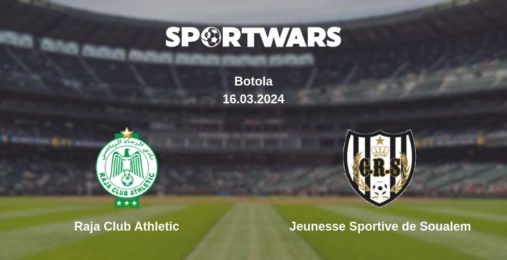 Where to watch the match Raja Club Athletic - Jeunesse Sportive de Soualem