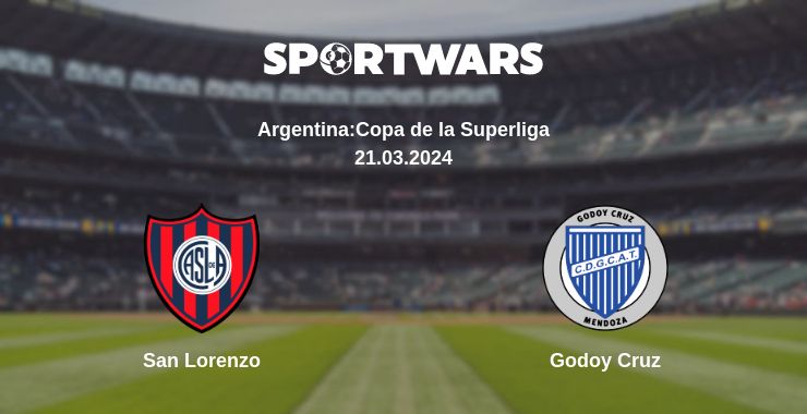 Where to watch the match San Lorenzo - Godoy Cruz