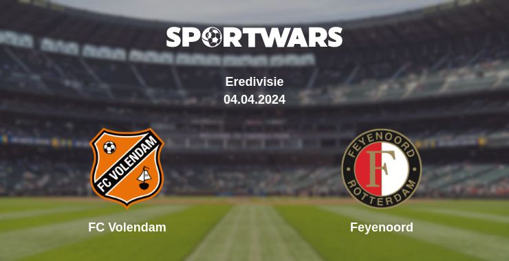 Where to watch the match FC Volendam - Feyenoord