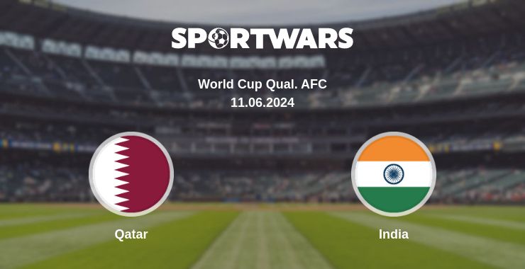 Where to watch the match Qatar - India