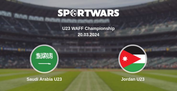 Where to watch the match Saudi Arabia U23 - Jordan U23