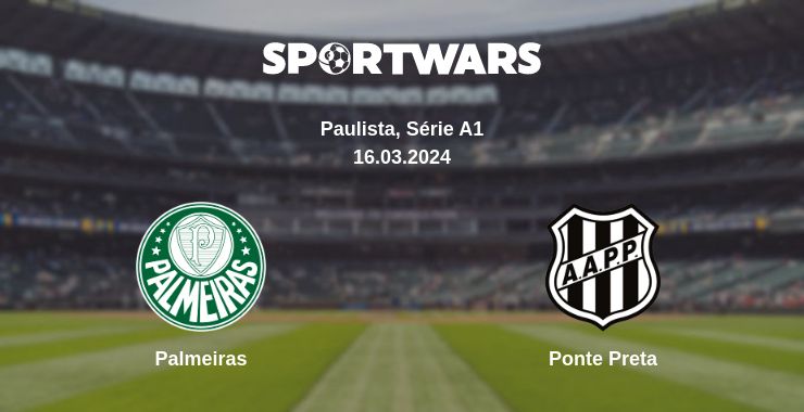 Where to watch the match Palmeiras - Ponte Preta