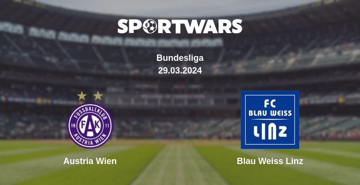 Where to watch the match Austria Wien - Blau Weiss Linz