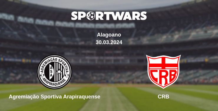 Where to watch the match Agremiação Sportiva Arapiraquense - CRB