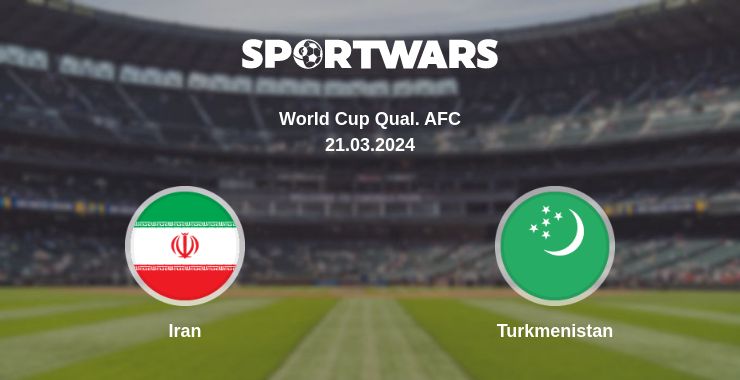 Where to watch the match Iran - Turkmenistan