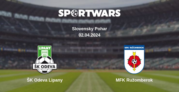 Where to watch the match ŠK Odeva Lipany - MFK Ružomberok