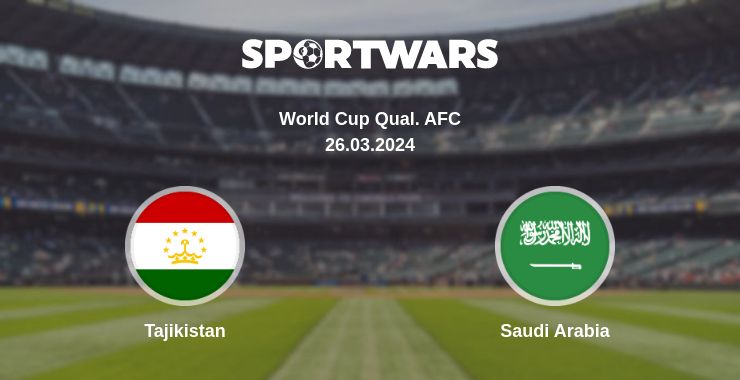 Where to watch the match Tajikistan - Saudi Arabia