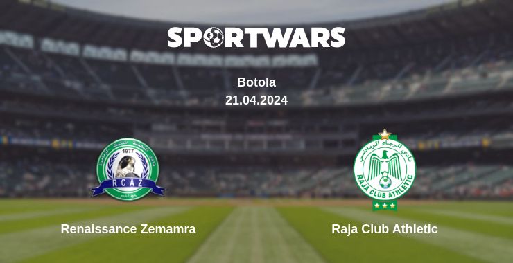 Where to watch the match Renaissance Zemamra - Raja Club Athletic