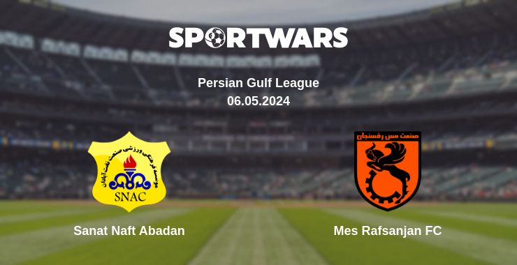 Where to watch the match Sanat Naft Abadan - Mes Rafsanjan FC