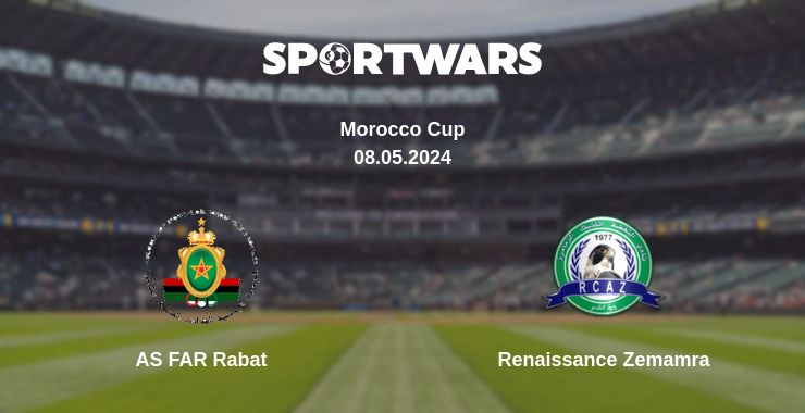 Where to watch the match AS FAR Rabat - Renaissance Zemamra