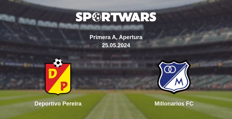 Where to watch the match Deportivo Pereira - Millonarios FC