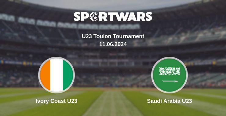 Where to watch the match Ivory Coast U23 - Saudi Arabia U23