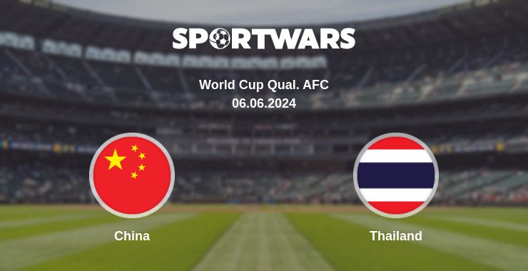 Where to watch the match China - Thailand