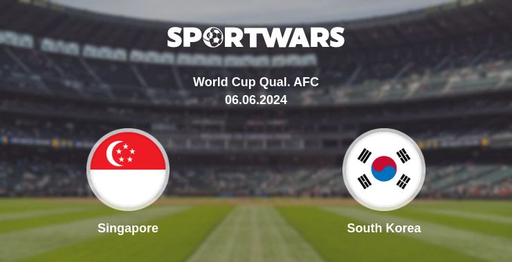 Where to watch the match Singapore - South Korea