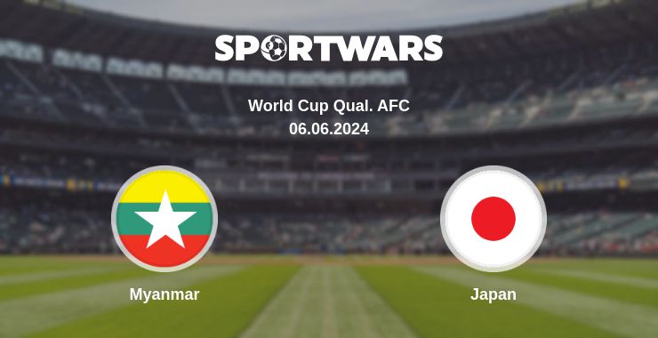 Where to watch the match Myanmar - Japan