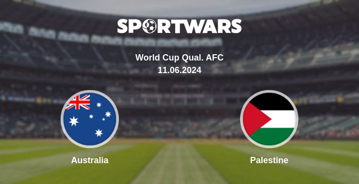 Where to watch the match Australia - Palestine