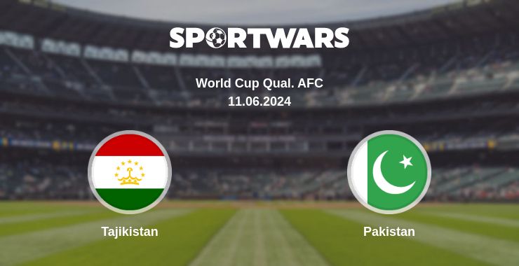 Where to watch the match Tajikistan - Pakistan