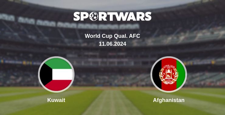 Where to watch the match Kuwait - Afghanistan