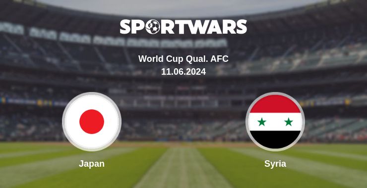 Where to watch the match Japan - Syria