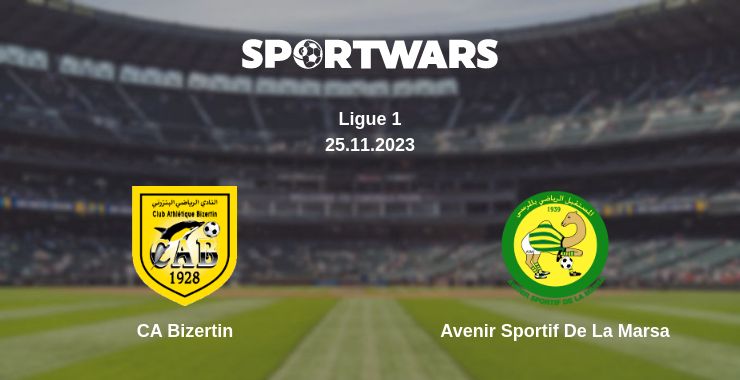 Where to watch the match CA Bizertin - Avenir Sportif De La Marsa