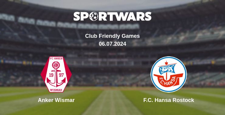 Where to watch the match Anker Wismar - F.C. Hansa Rostock