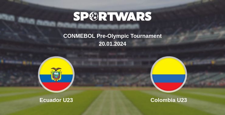 Where to watch the match Ecuador U23 - Colombia U23