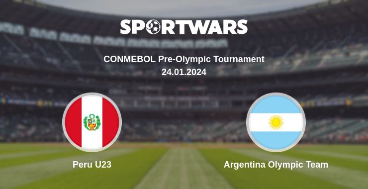 Where to watch the match Peru U23 - Argentina Olympic Team