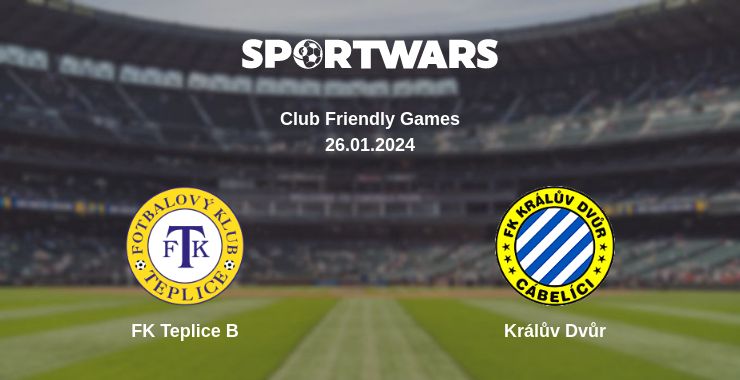 Where to watch the match FK Teplice B - Králův Dvůr