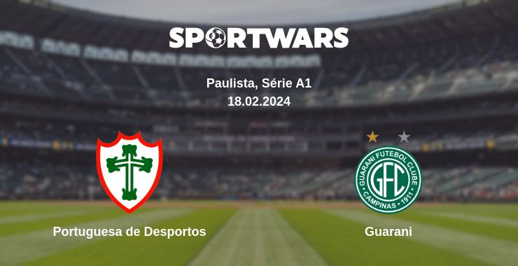 Where to watch the match Portuguesa de Desportos - Guarani