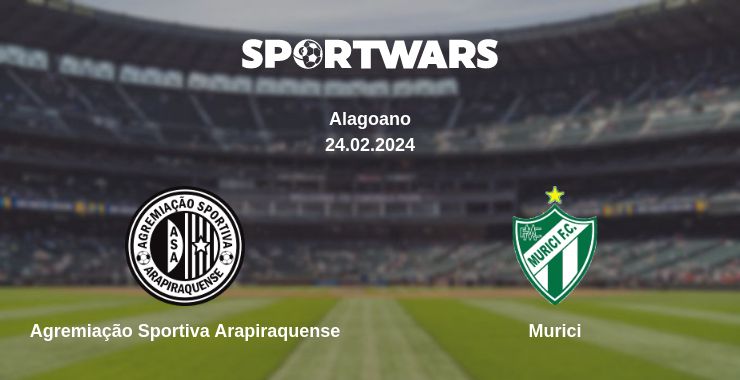 Where to watch the match Agremiação Sportiva Arapiraquense - Murici