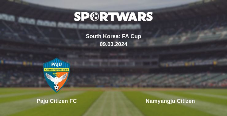 Where to watch the match Paju Citizen FC - Namyangju Citizen