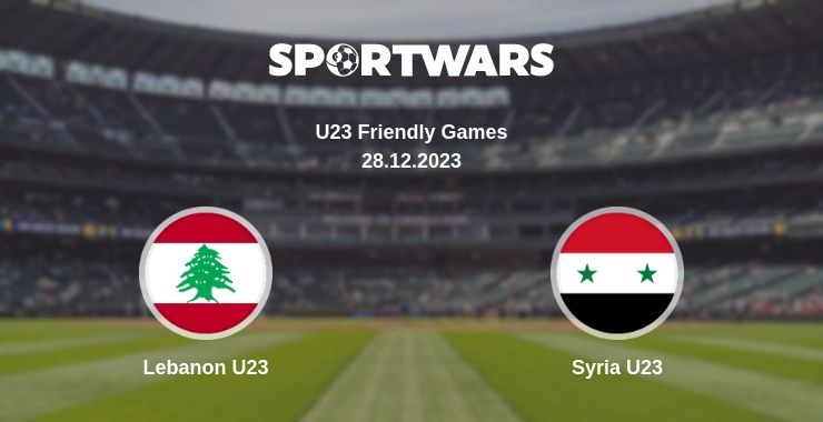 Where to watch the match Lebanon U23 - Syria U23