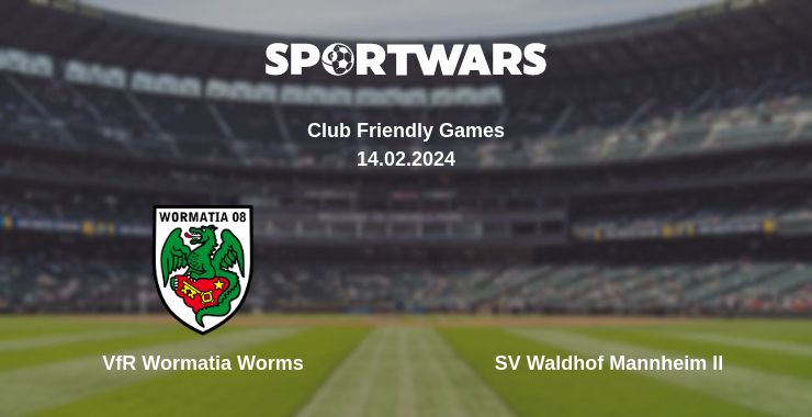 Where to watch the match VfR Wormatia Worms - SV Waldhof Mannheim II