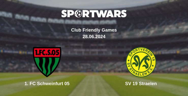 Where to watch the match 1. FC Schweinfurt 05 - SV 19 Straelen