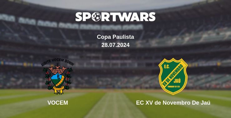 Where to watch the match VOCEM - EC XV de Novembro De Jaú