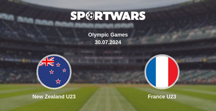 Where to watch the match New Zealand U23 - France U23