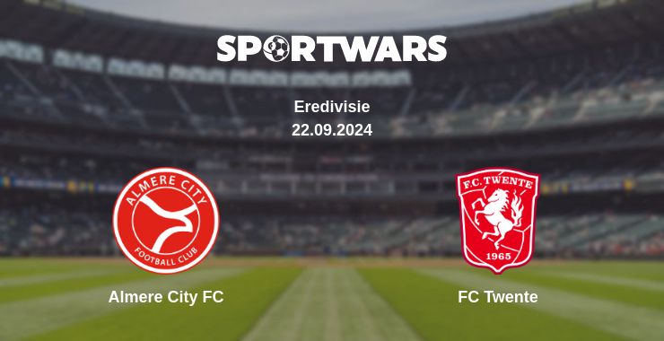 Where to watch the match Almere City FC - FC Twente