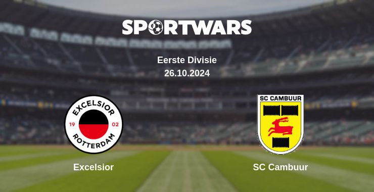 Where to watch the match Excelsior - SC Cambuur