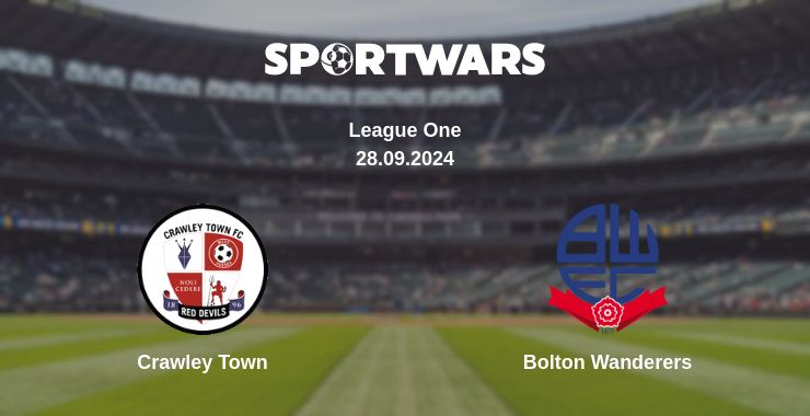 Where to watch the match Crawley Town - Bolton Wanderers