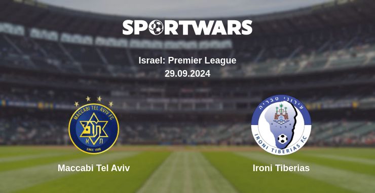 Where to watch the match Maccabi Tel Aviv - Ironi Tiberias