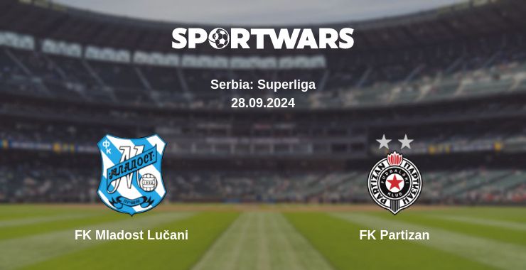 Where to watch the match FK Mladost Lučani - FK Partizan