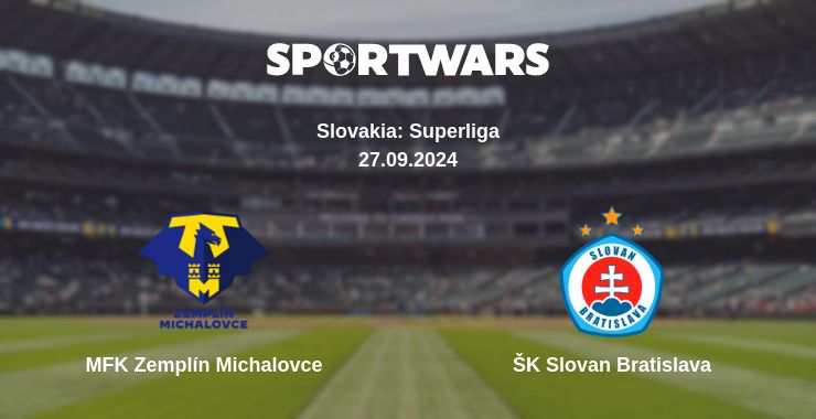 Where to watch the match MFK Zemplín Michalovce - ŠK Slovan Bratislava