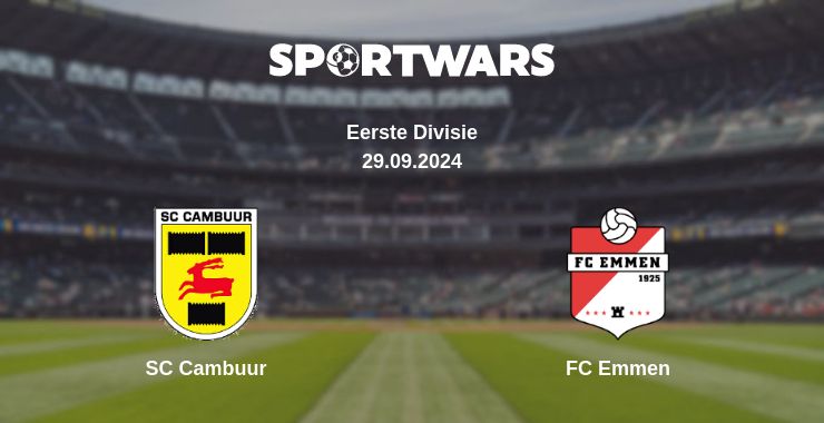 Where to watch the match SC Cambuur - FC Emmen