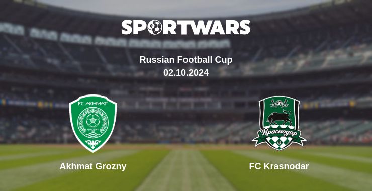 Where to watch the match Akhmat Grozny - FC Krasnodar