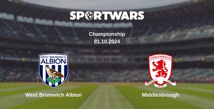 Where to watch the match West Bromwich Albion - Middlesbrough