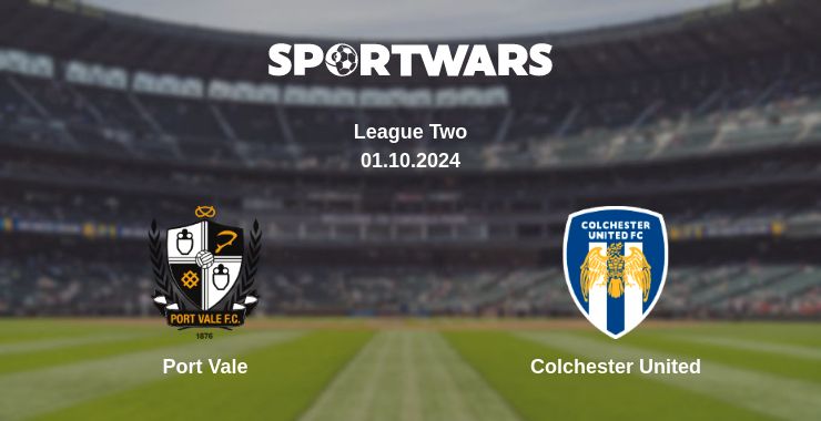 Where to watch the match Port Vale - Colchester United