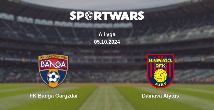 Where to watch the match FK Banga Gargždai - Dainava Alytus