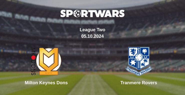 Where to watch the match Milton Keynes Dons - Tranmere Rovers