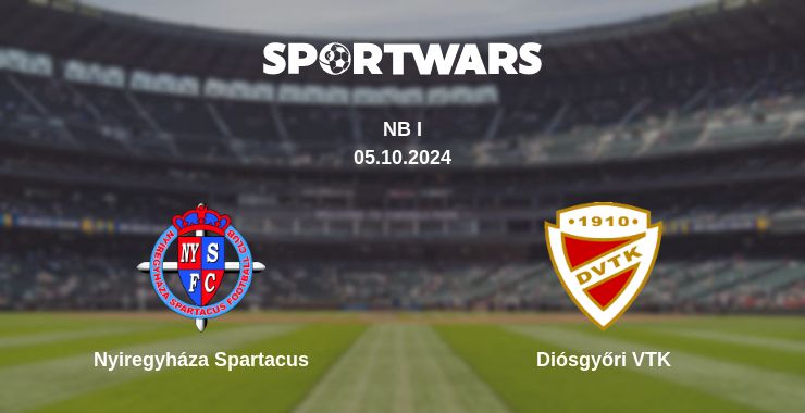 Where to watch the match Nyiregyháza Spartacus - Diósgyőri VTK