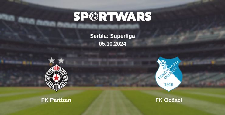 Where to watch the match FK Partizan - FK Odžaci